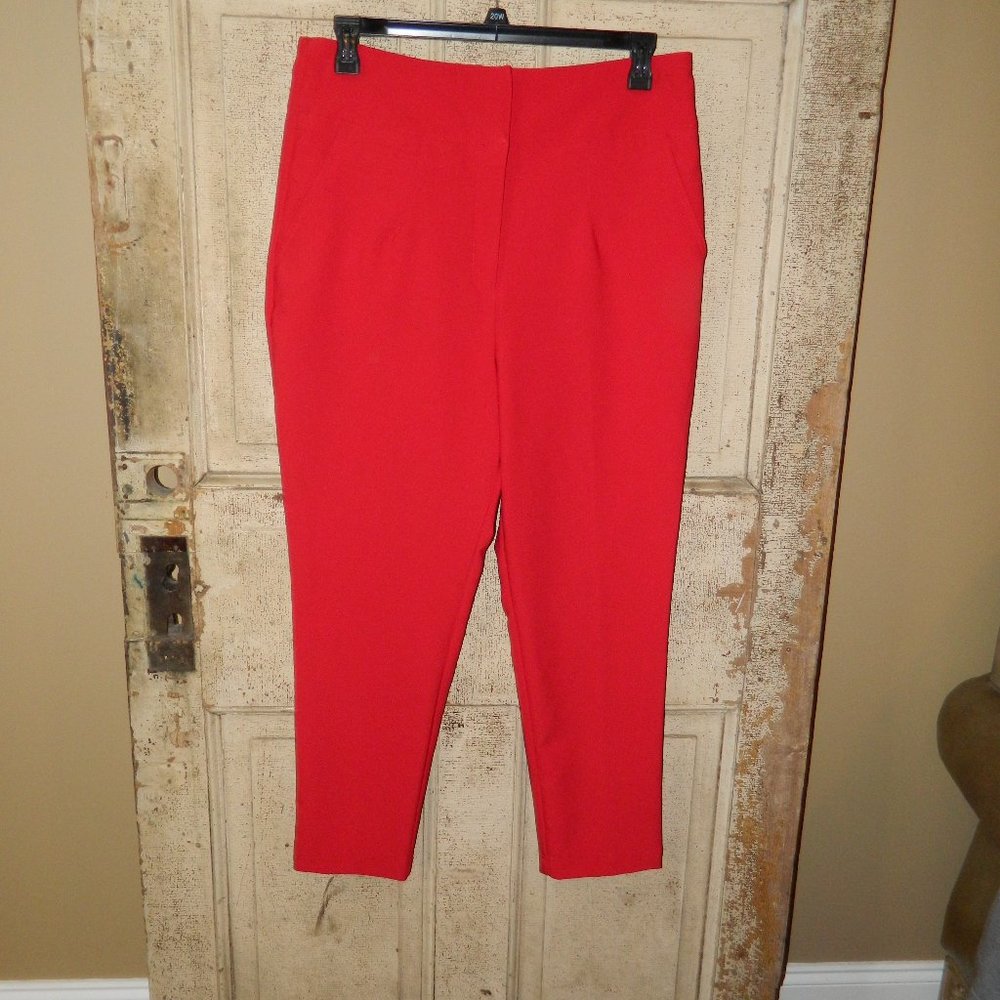 7th Avenue Design Studio New York & Co High Waist Red Pants Size 16 (S-9)